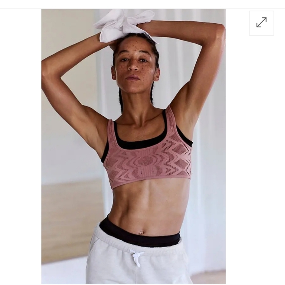 NWT FP Movement Double Take Layered Sports Bra
